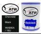 Preview: Chevrolet, Black, WA990A / 19U: 500ml Lackdose, von ATW Autoteile West.